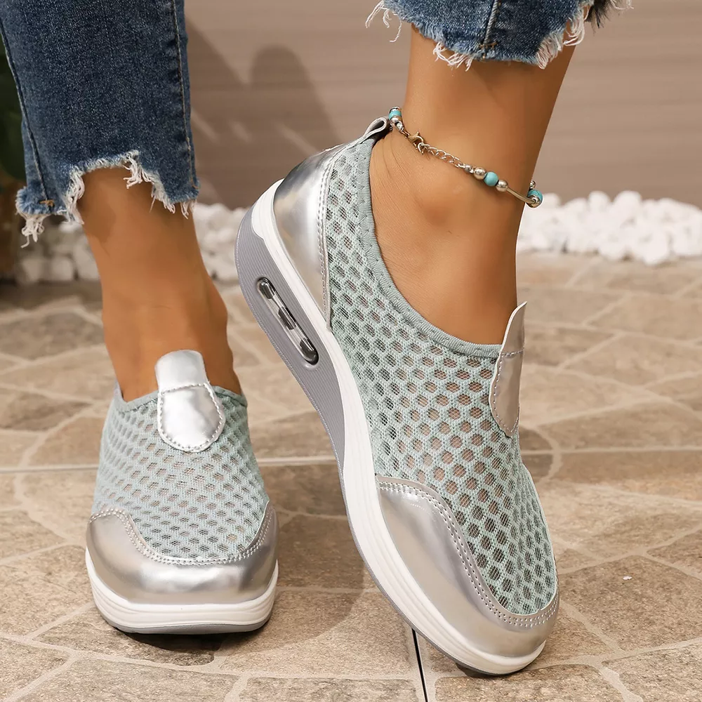 Round Toe Mesh Sneakers, image 7