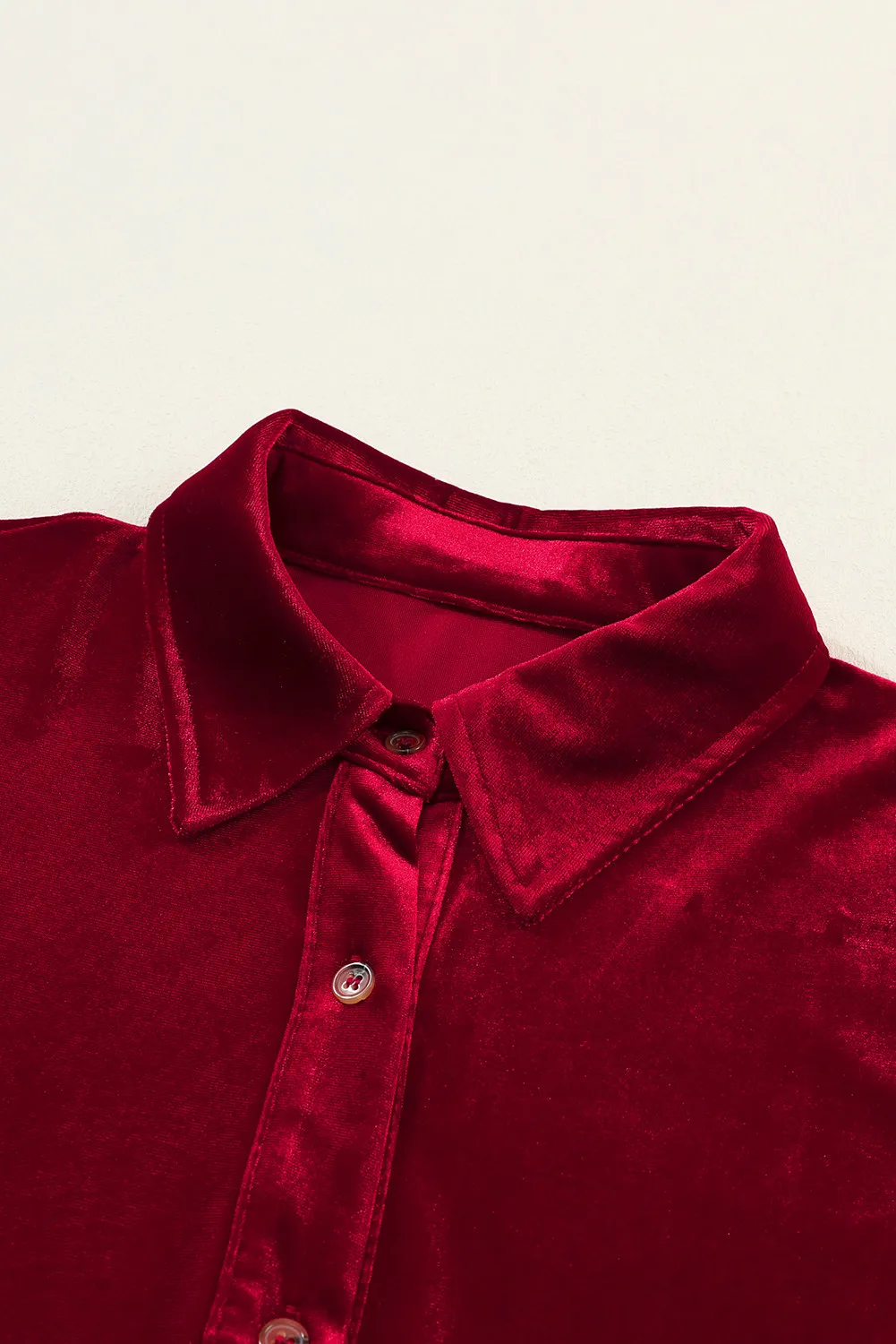 Ruched Button Up Collared Neck Long Sleeve Shirt Dress, image 9