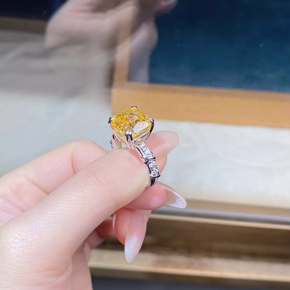 925 Sterling Silver Zircon Geometric Ring, image 4