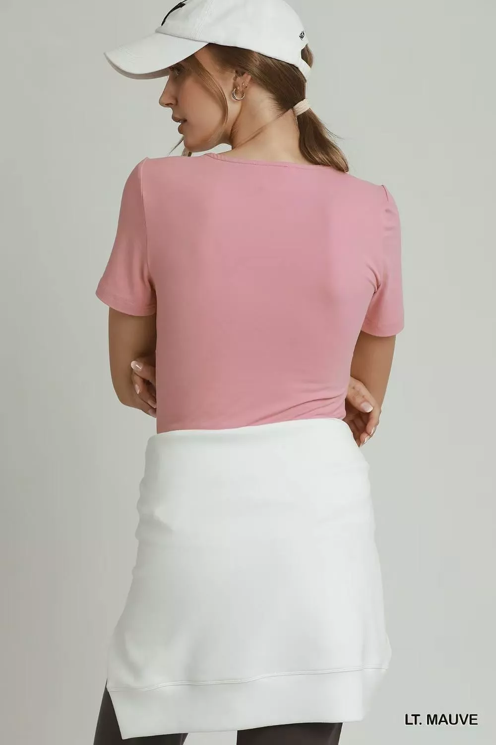 Sweetheart Neckline Front Double-Lined Top, image 2