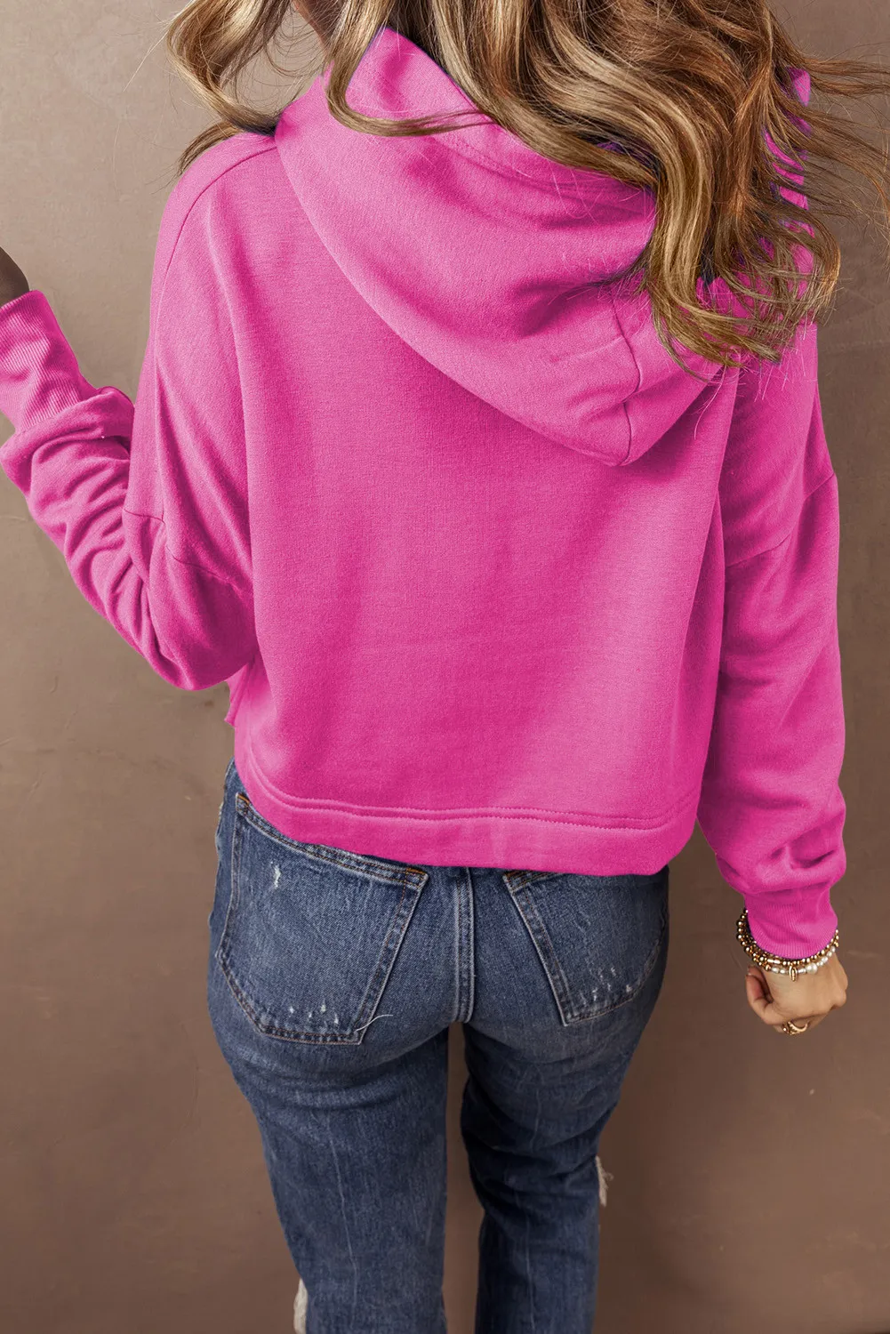 Drawstring Long Sleeve Hoodie, image 7