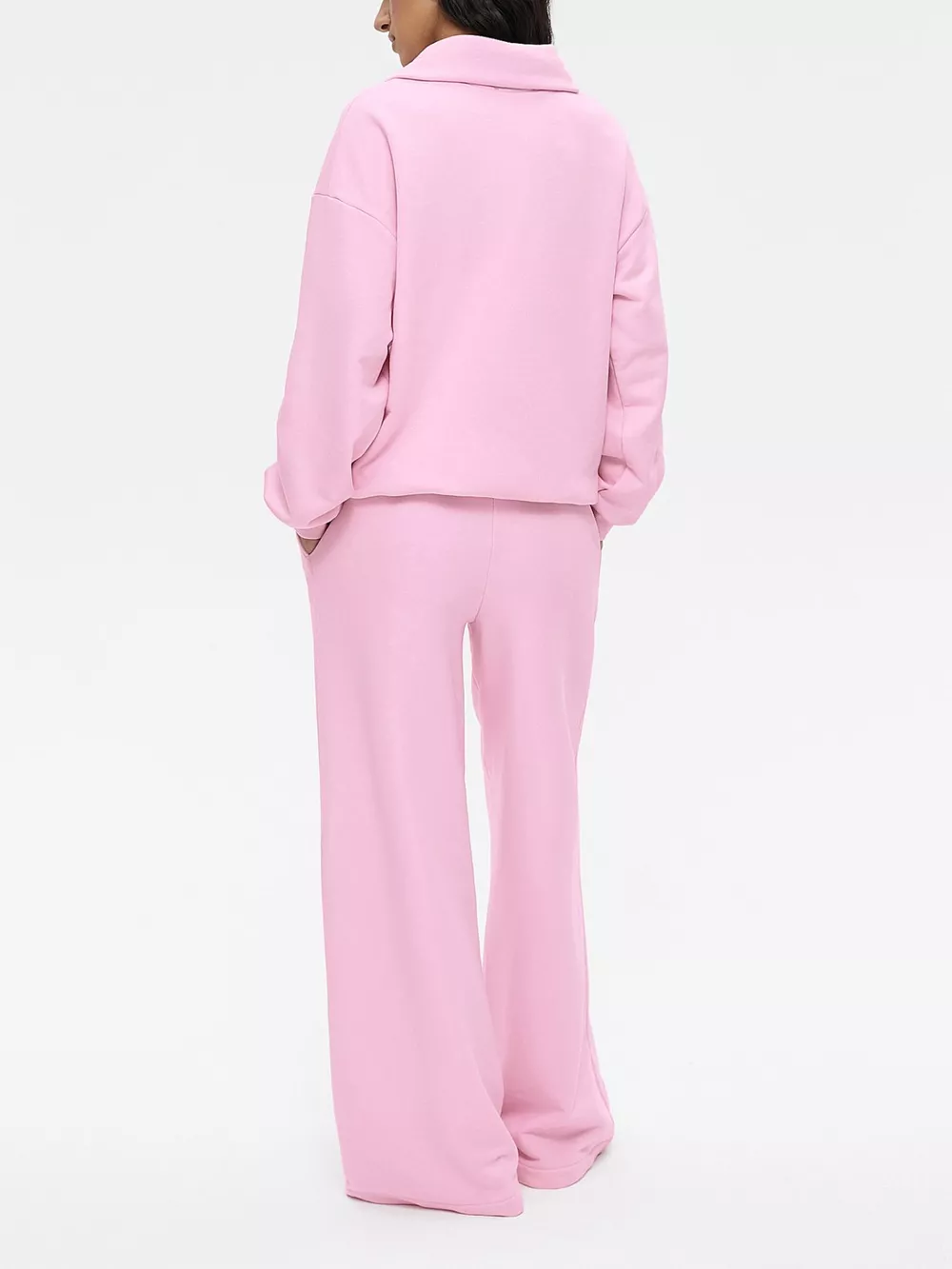 Quarter Zip Long Sleeve Top and Pants Set, image 2
