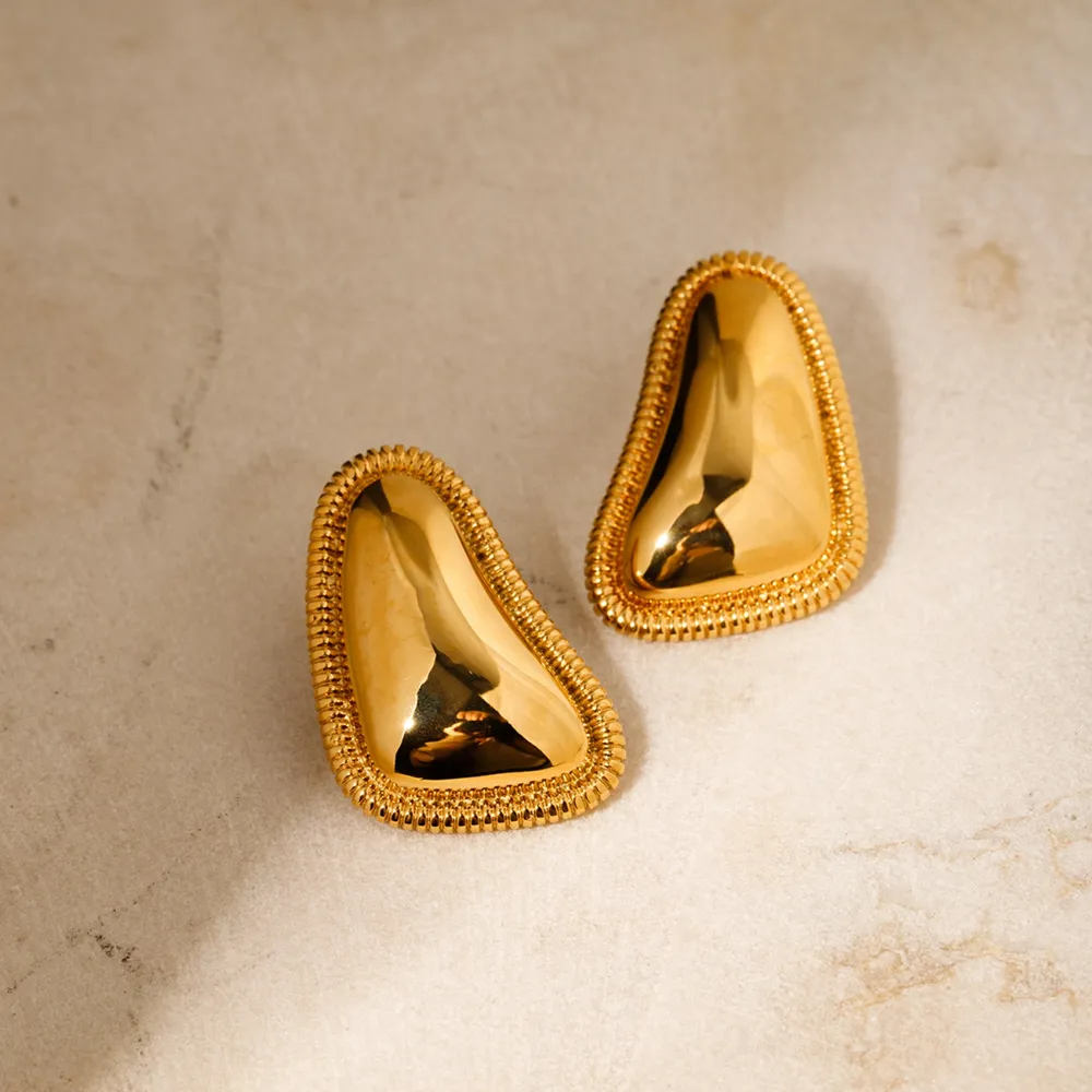 Stainless Steel Stud Earrings, image 2