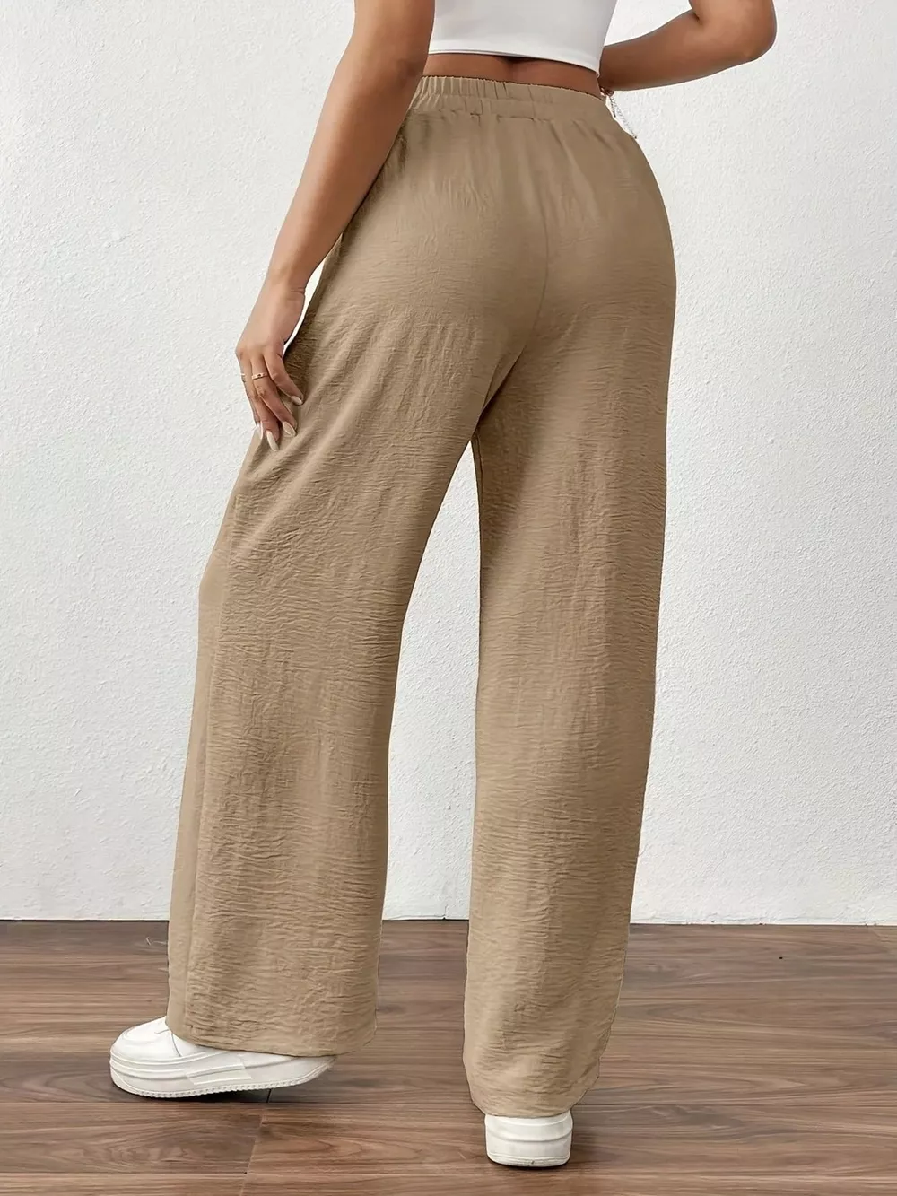 Casual Drawstring Wide Leg Pants, image 13