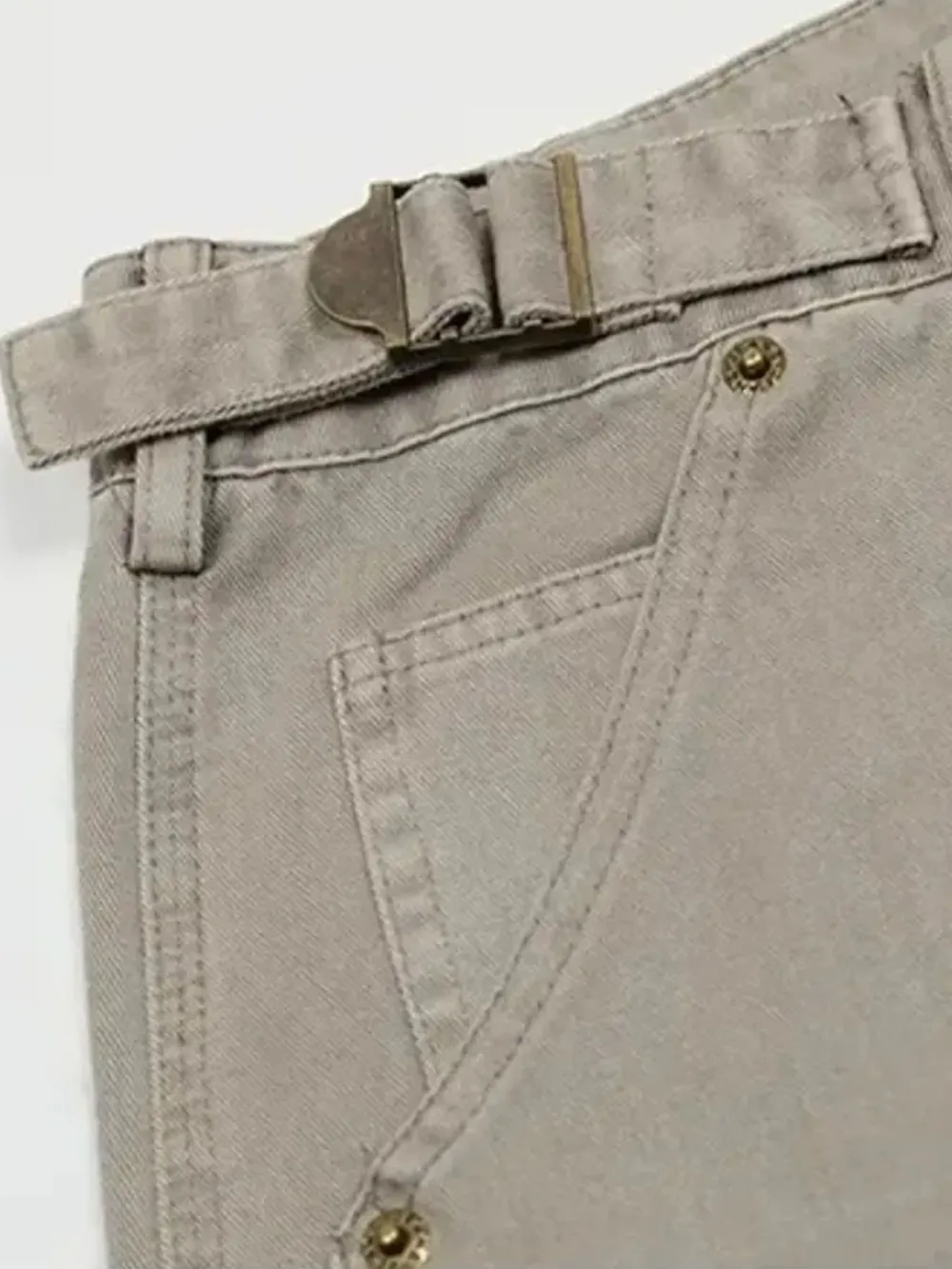 Men's Straight Cargo Pants with Multiple Pockets, image 8