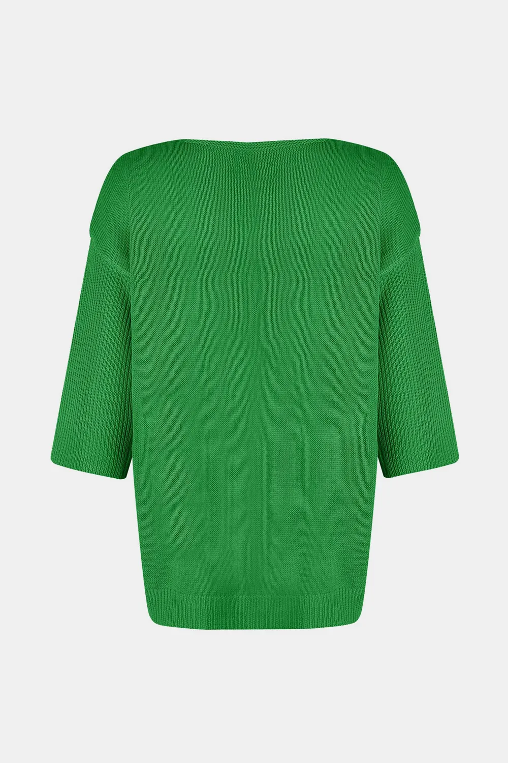 V-Neck Three-Quarter Sleeve Knit Top, image 9