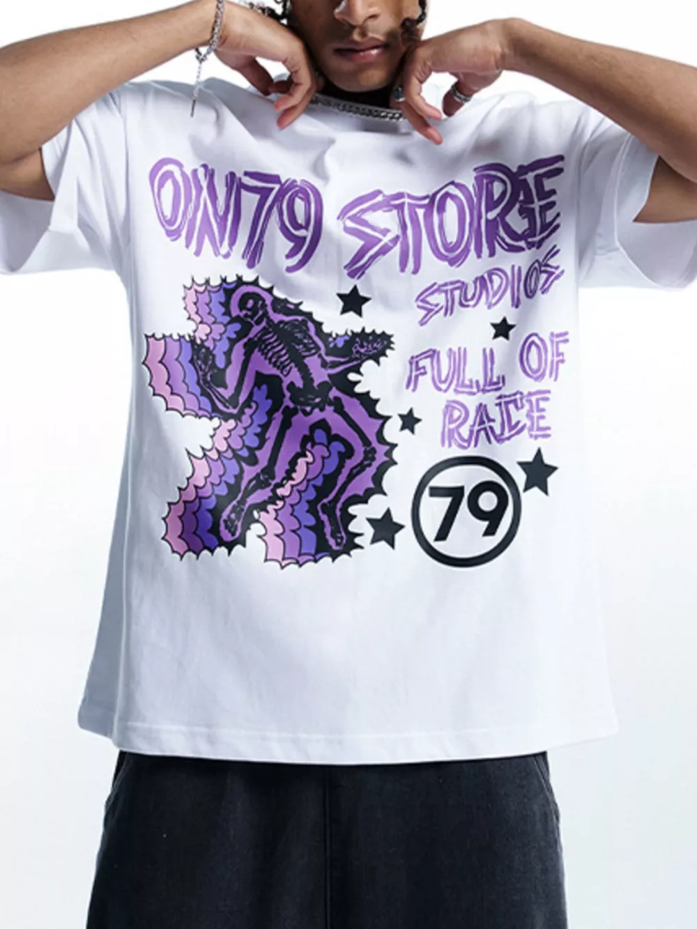 Men's Graphic Round Neck Short Sleeve T-Shirt, image 8