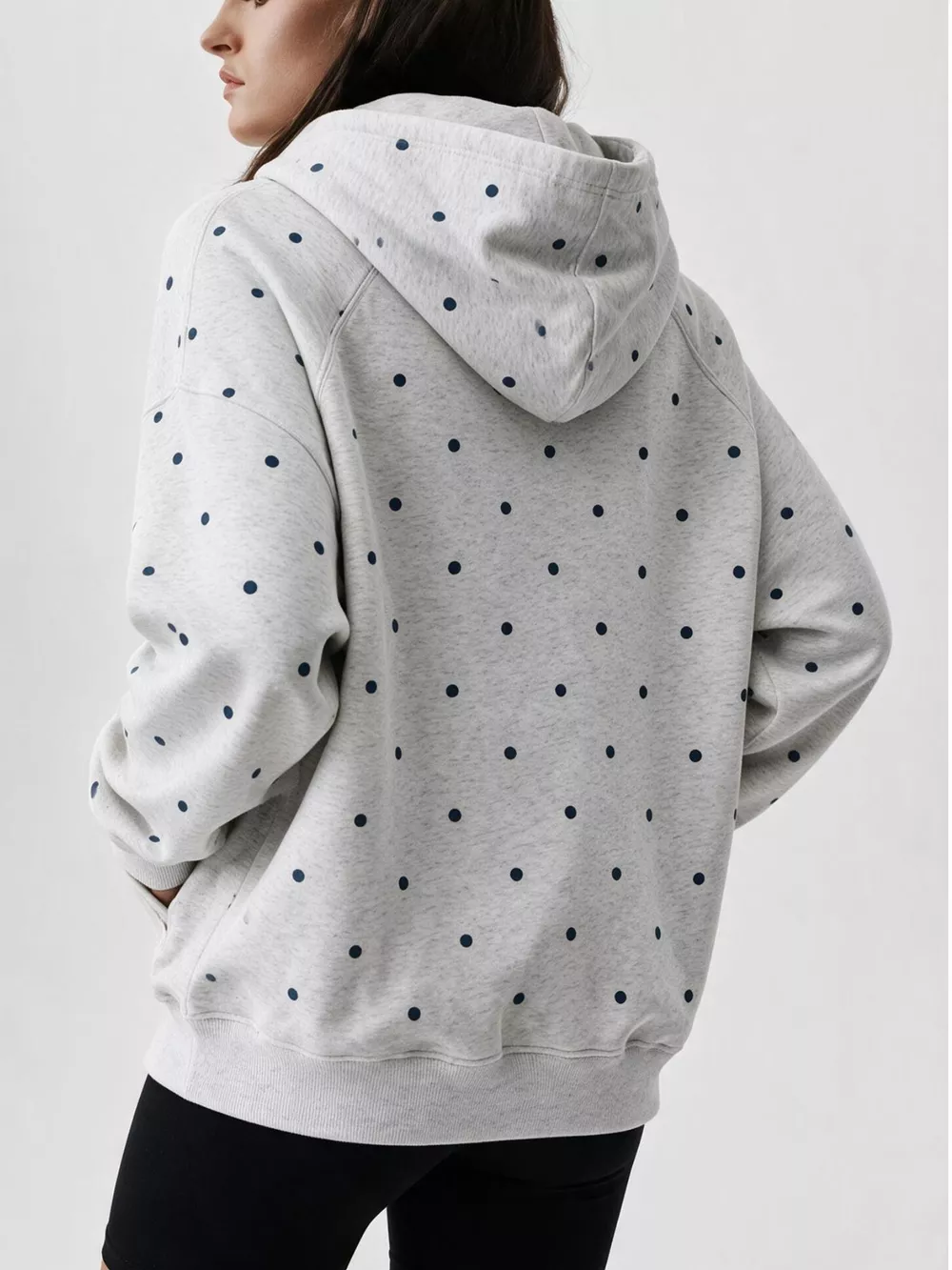 Polka Dot Raglan Sleeve Hoodie, image 10