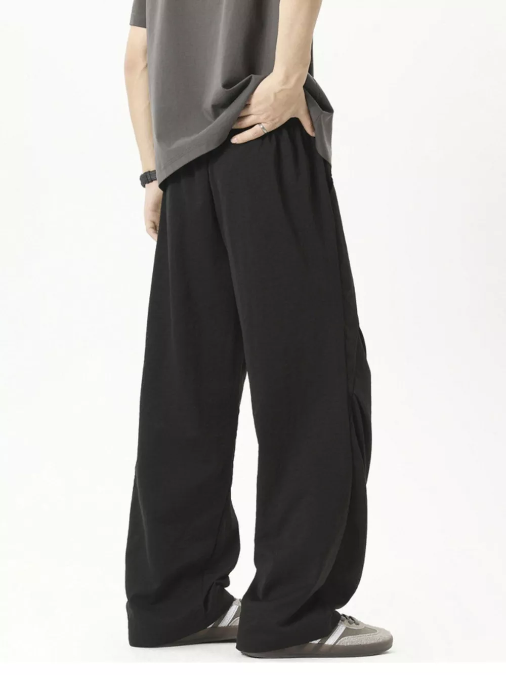 Men's Plus Size Loose Fit Drawstring Pants, image 2