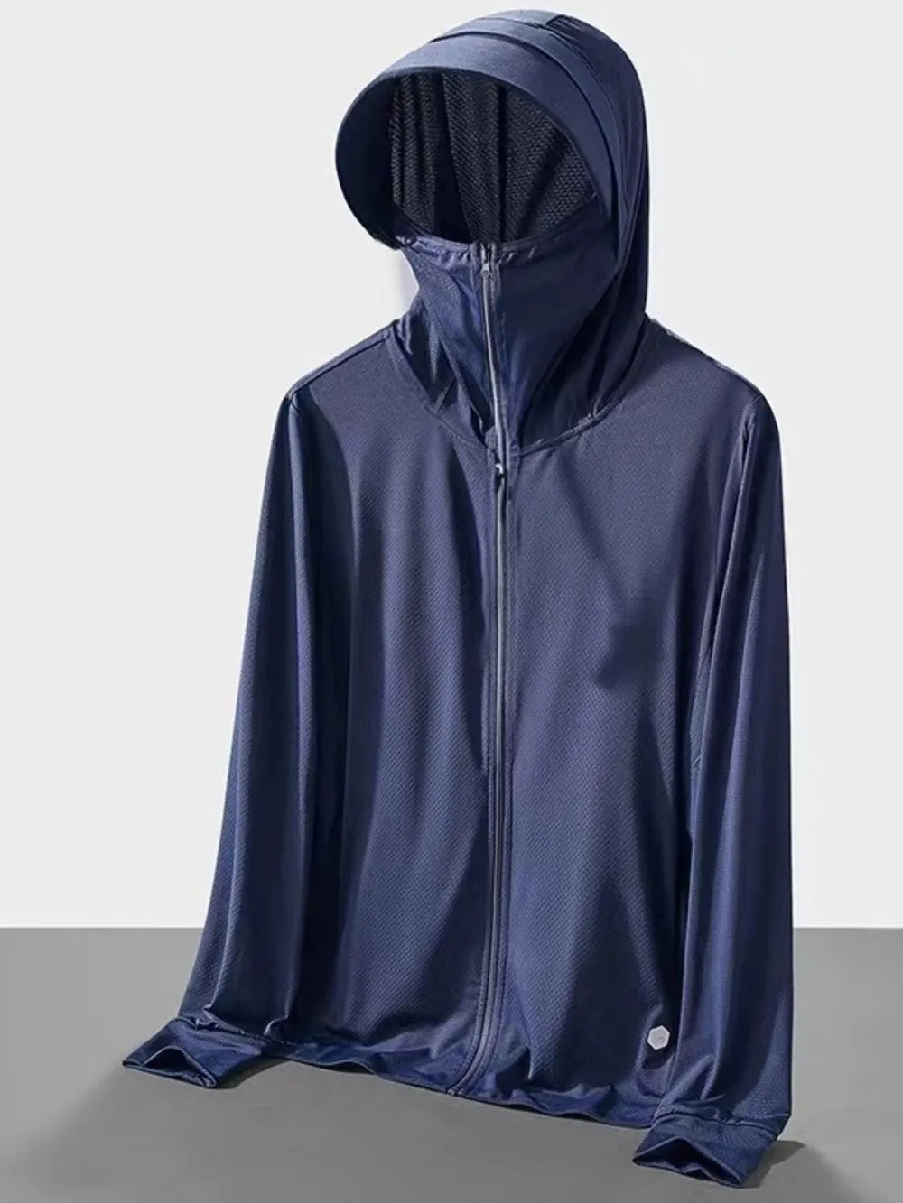 Men's Plus Size Hooded Performance Jacket with Face Shield, image 5