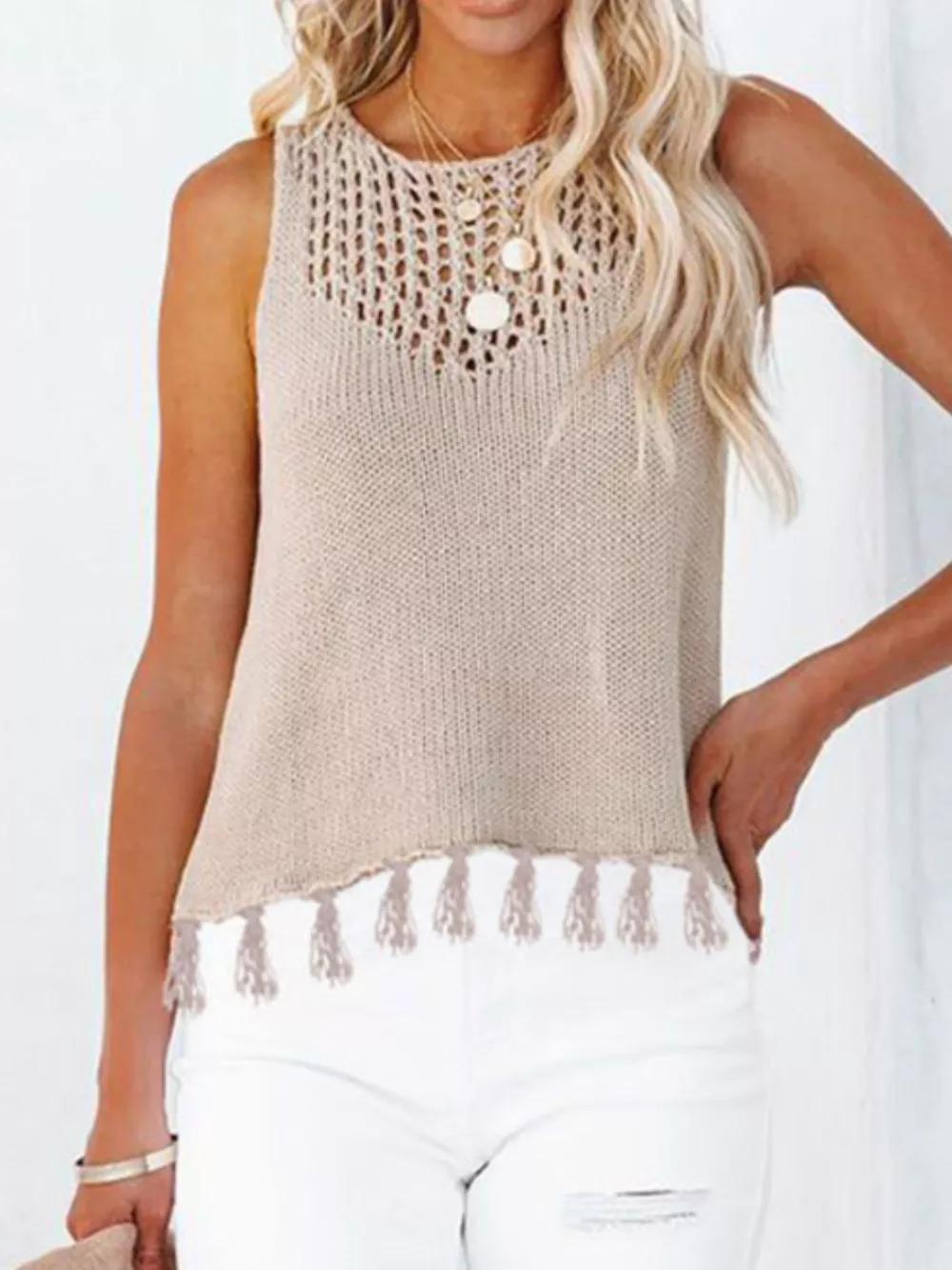 Tassel Knit Tank, image 5