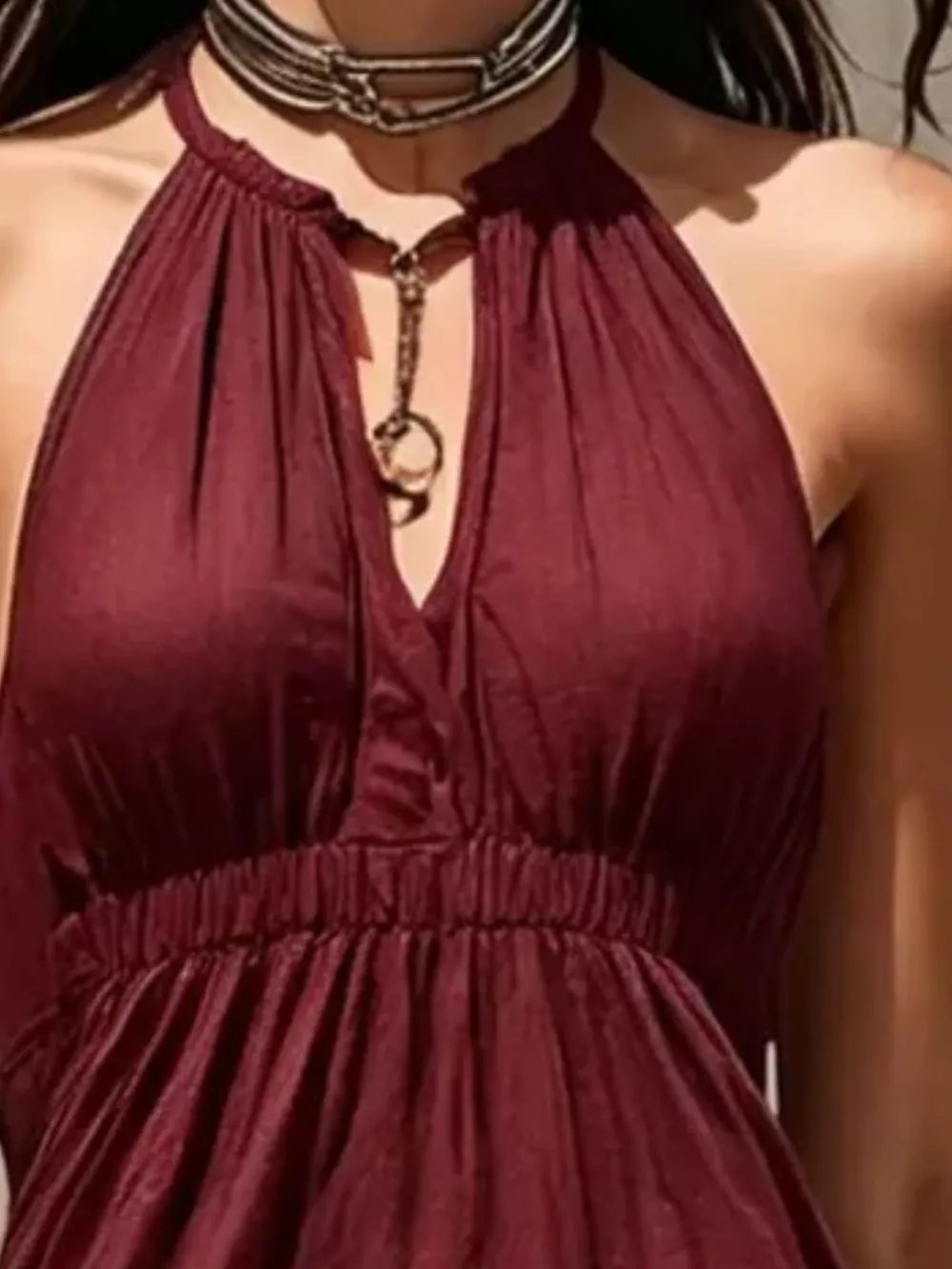 Sleeveless Tiered Maxi Dress, image 6