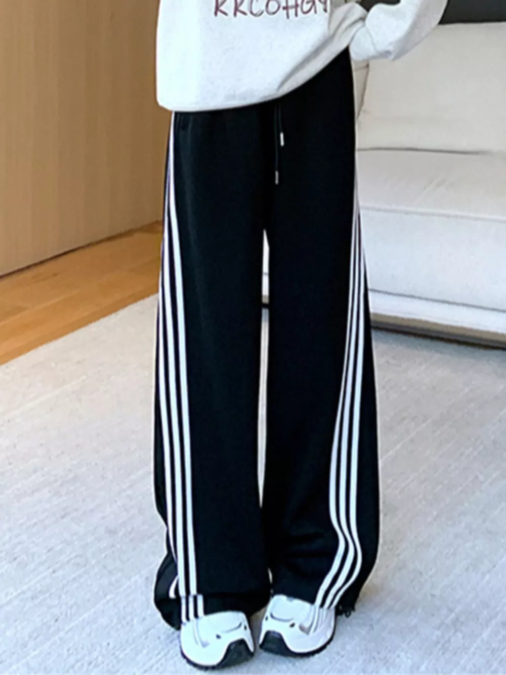 Striped Wide Leg Pants, image 2