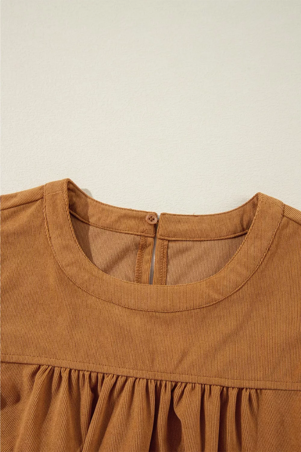 Corduroy Puff Sleeve Mini Dress, image 8