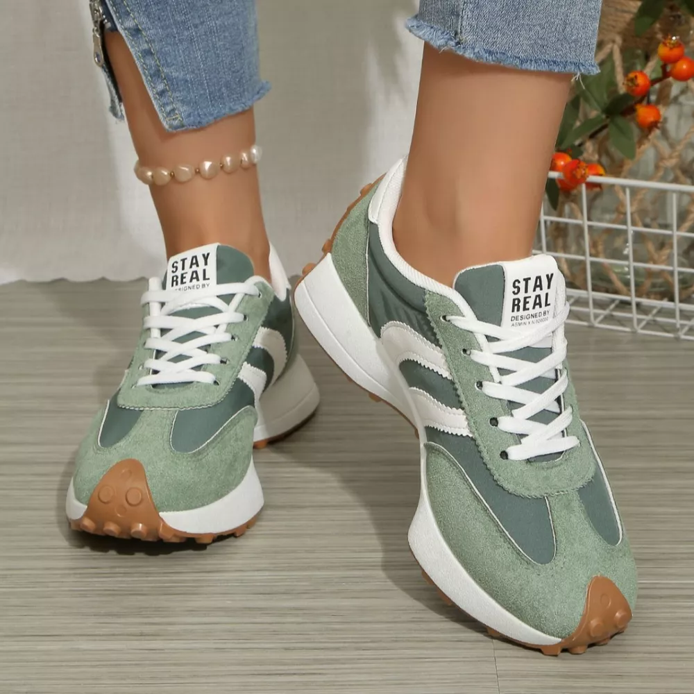 Round Toe Lace Up Sneakers, image 12