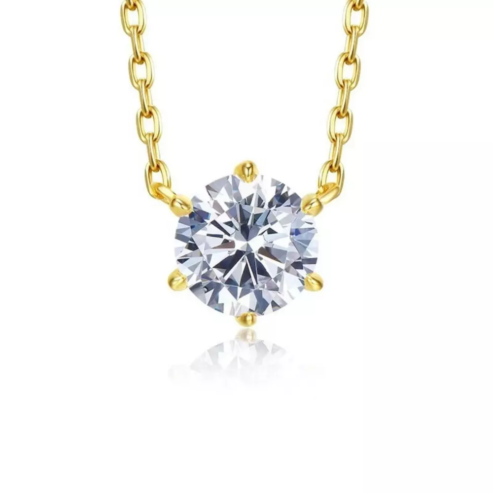 925 Sterling Silver Zircon Necklace, image 6
