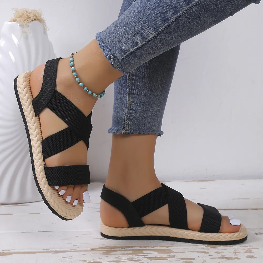 Open Toe Flats Sandals, image 3