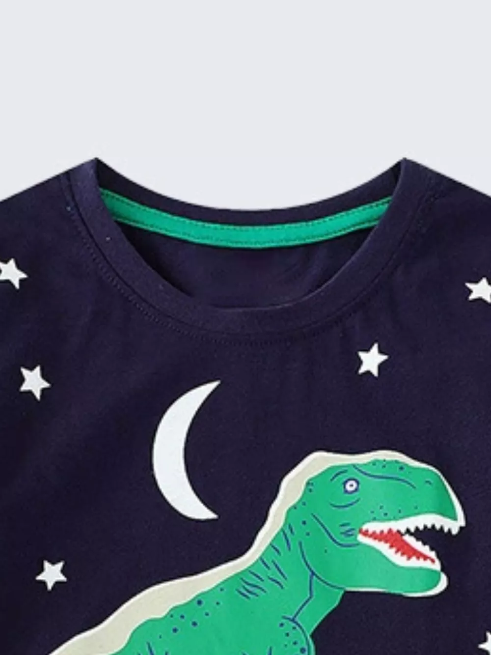 Children's Dinosaur Print Crew Neck Short Sleeve T-Shirt, image 4