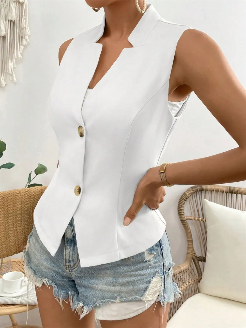 Button Down Vest Coat, image 17