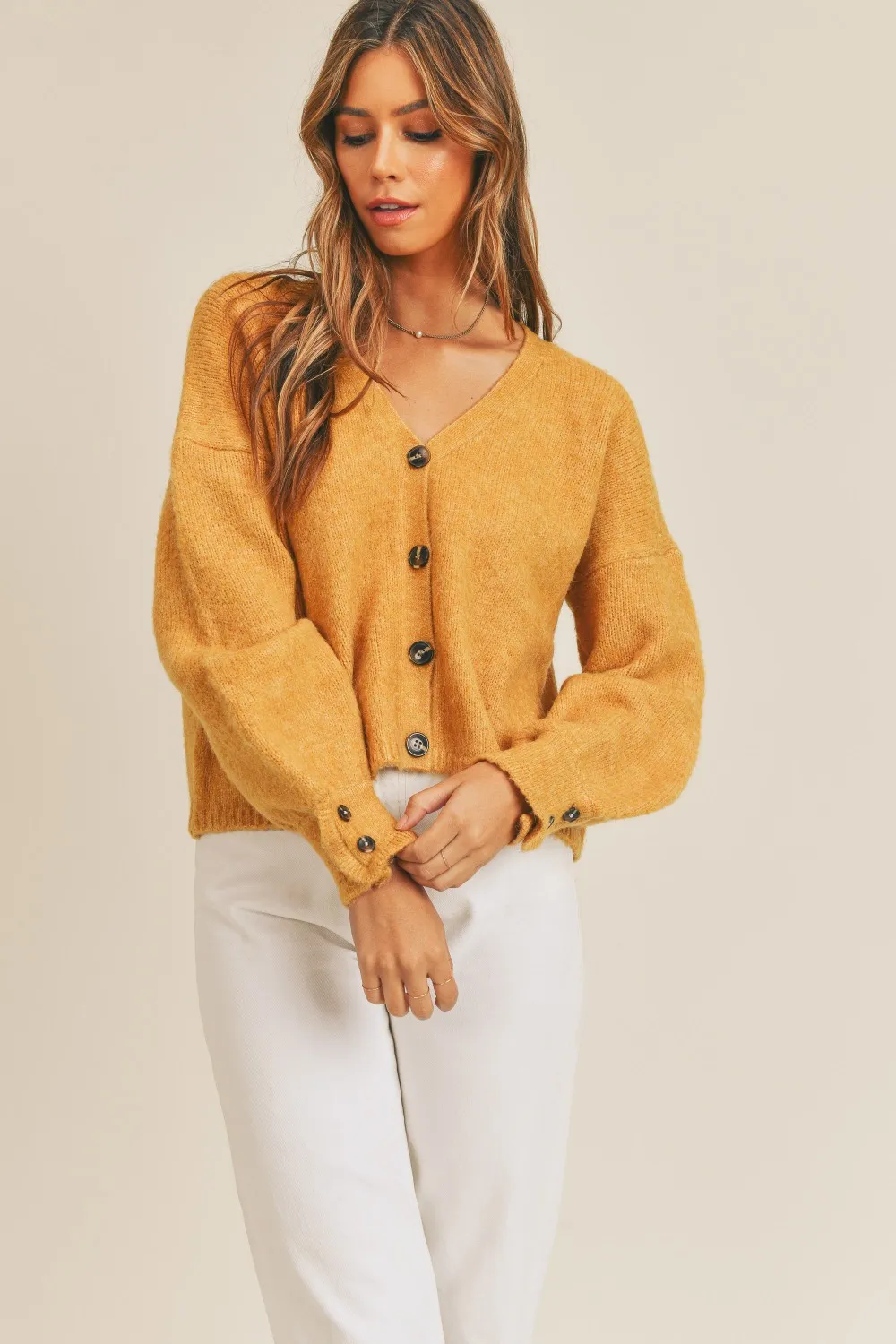 Long Sleeve Button Down Sweater Cardigan, image 4