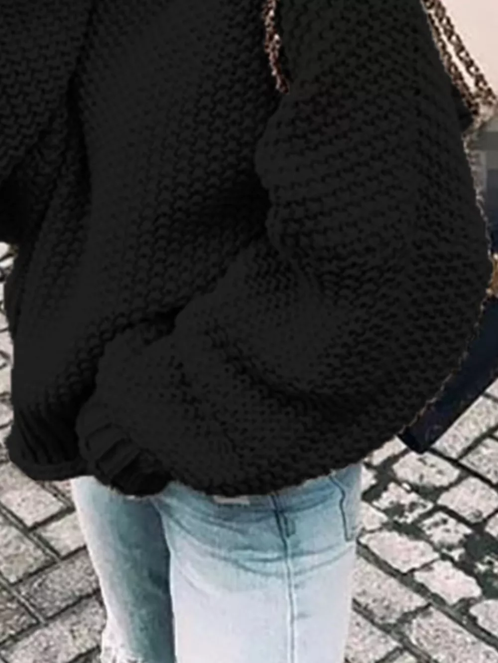 Chunky Knit Turtleneck Sweater, image 8