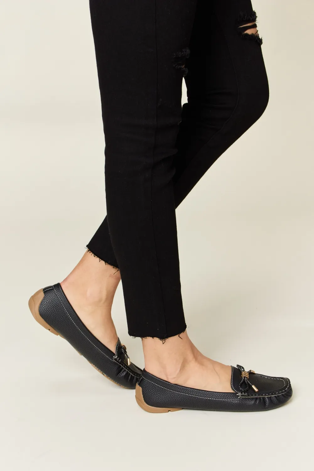 Slip On Bow Flats Loafers, image 5