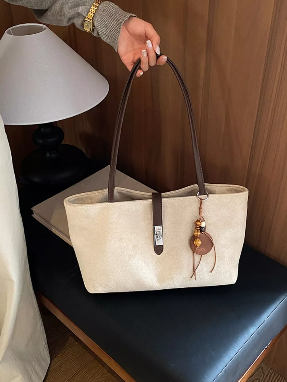 Buckle Detail Shoulder Bag, image 5