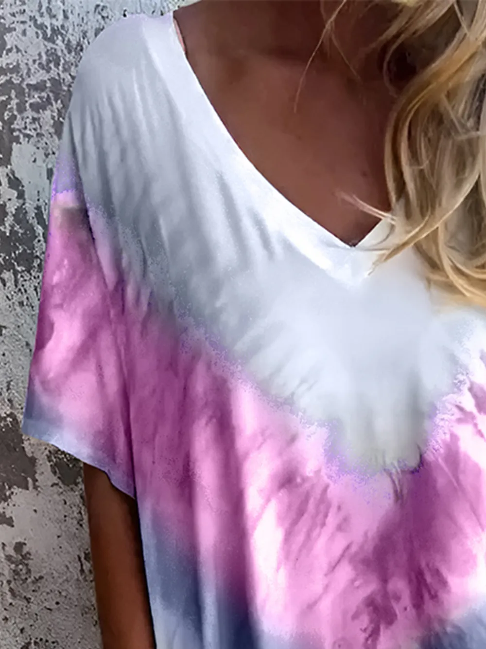Full Size Pocketed Tie-Dye Short Sleeve Dress, image 13
