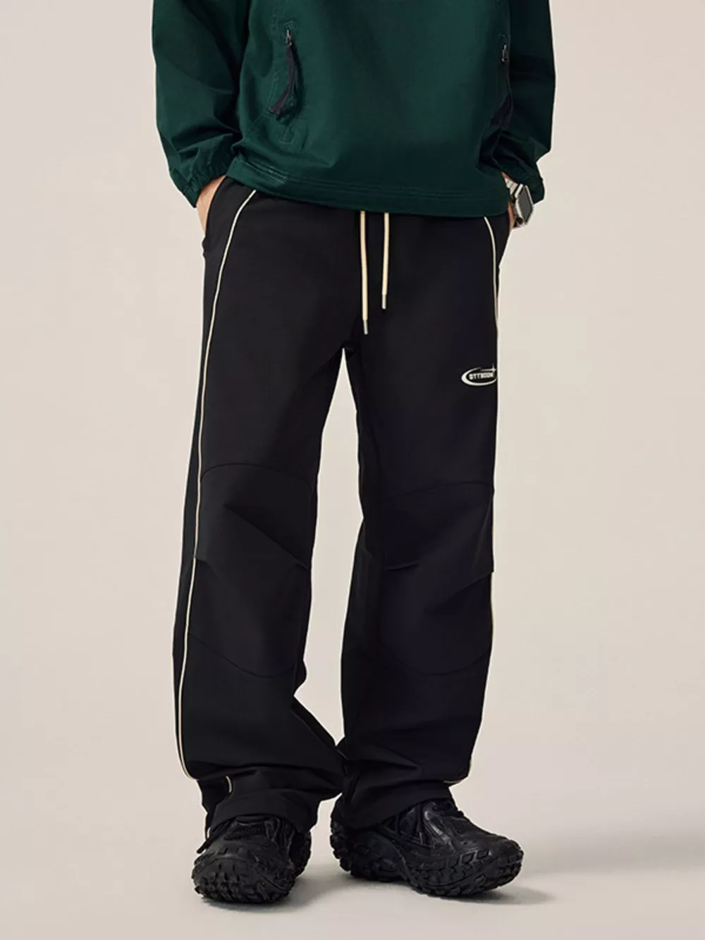Men's Drawstring Wide Leg Pants, image 9