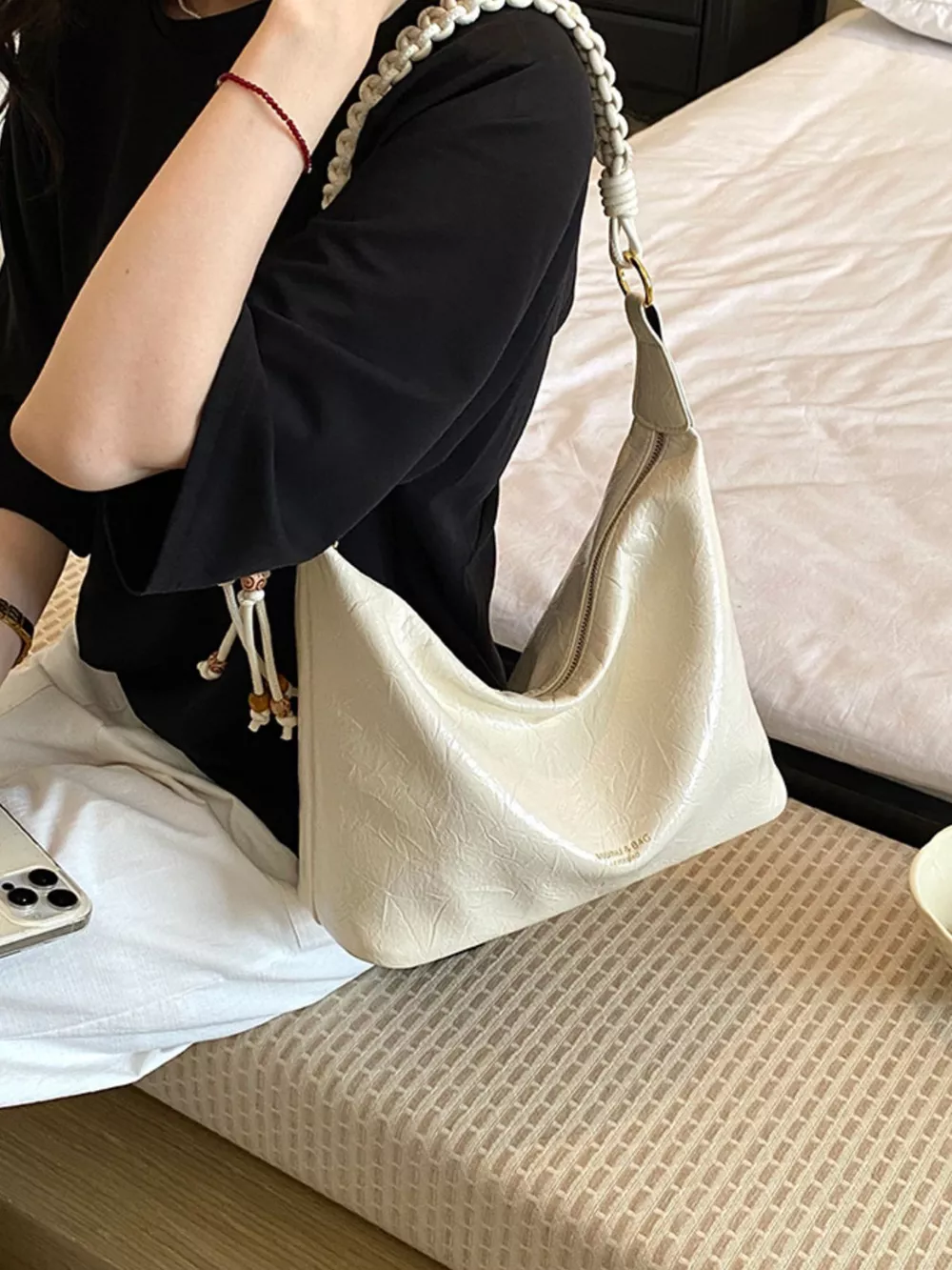 Braided Strap Shoulder Bag, image 6