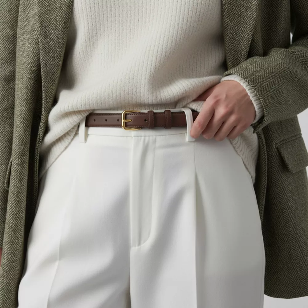 Leather Skinny Belt, image 2