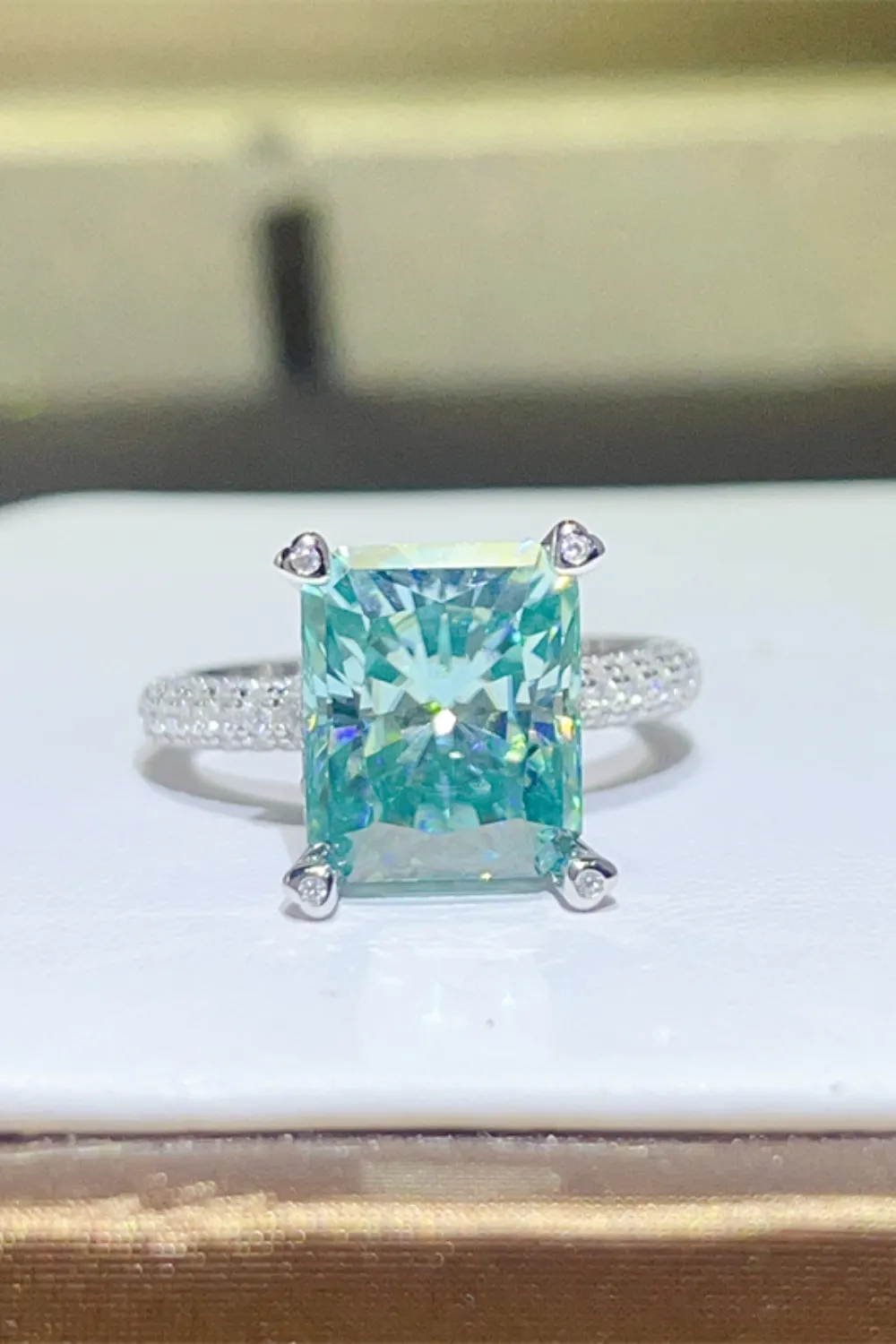 5 Carat Moissanite 925 Sterling Silver Ring, image 6