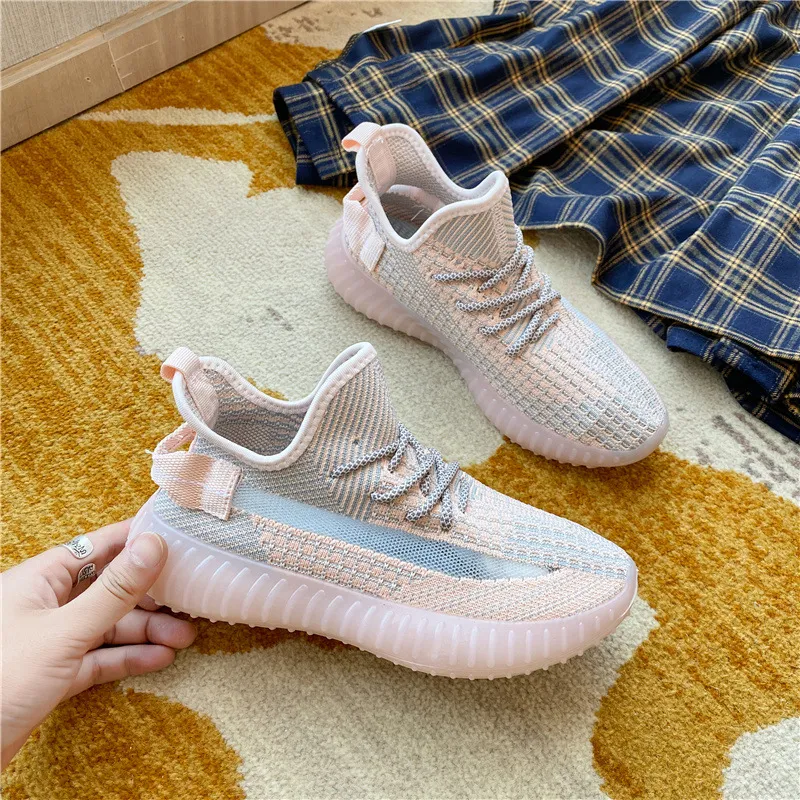 Mesh Lace-Up Platform Athletic Shoes, image 9