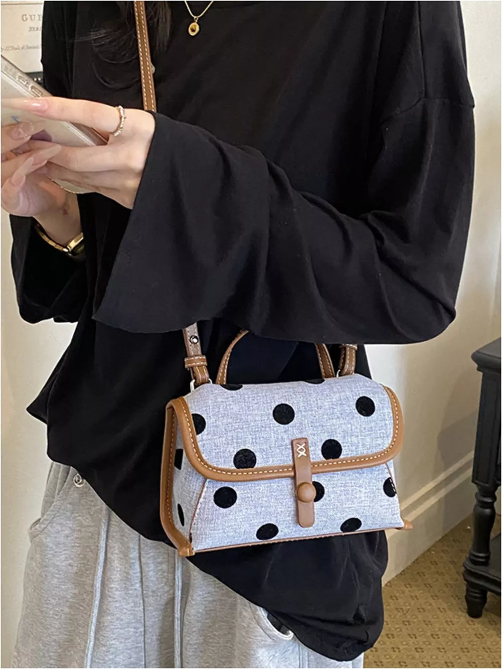 Polka Dot Crossbody Bag, image 11