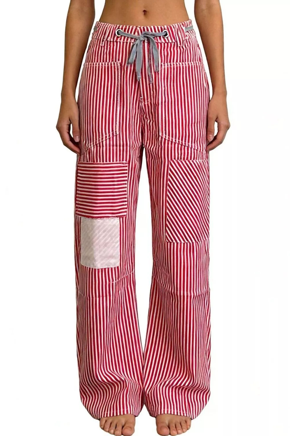 Striped Wide-Leg Pants, image 8