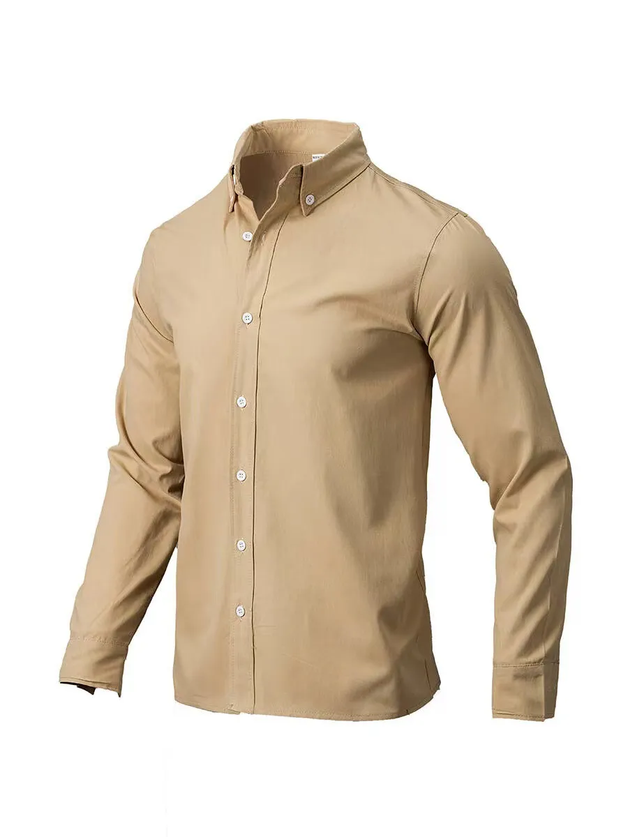 Men's Full Size Collared Neck Button Down Shirt Plus Size, image 5