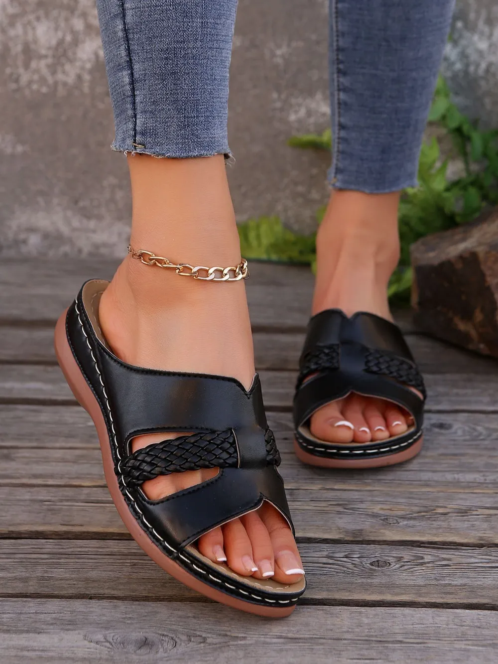 Open Toe Wedge Sandals, image 9