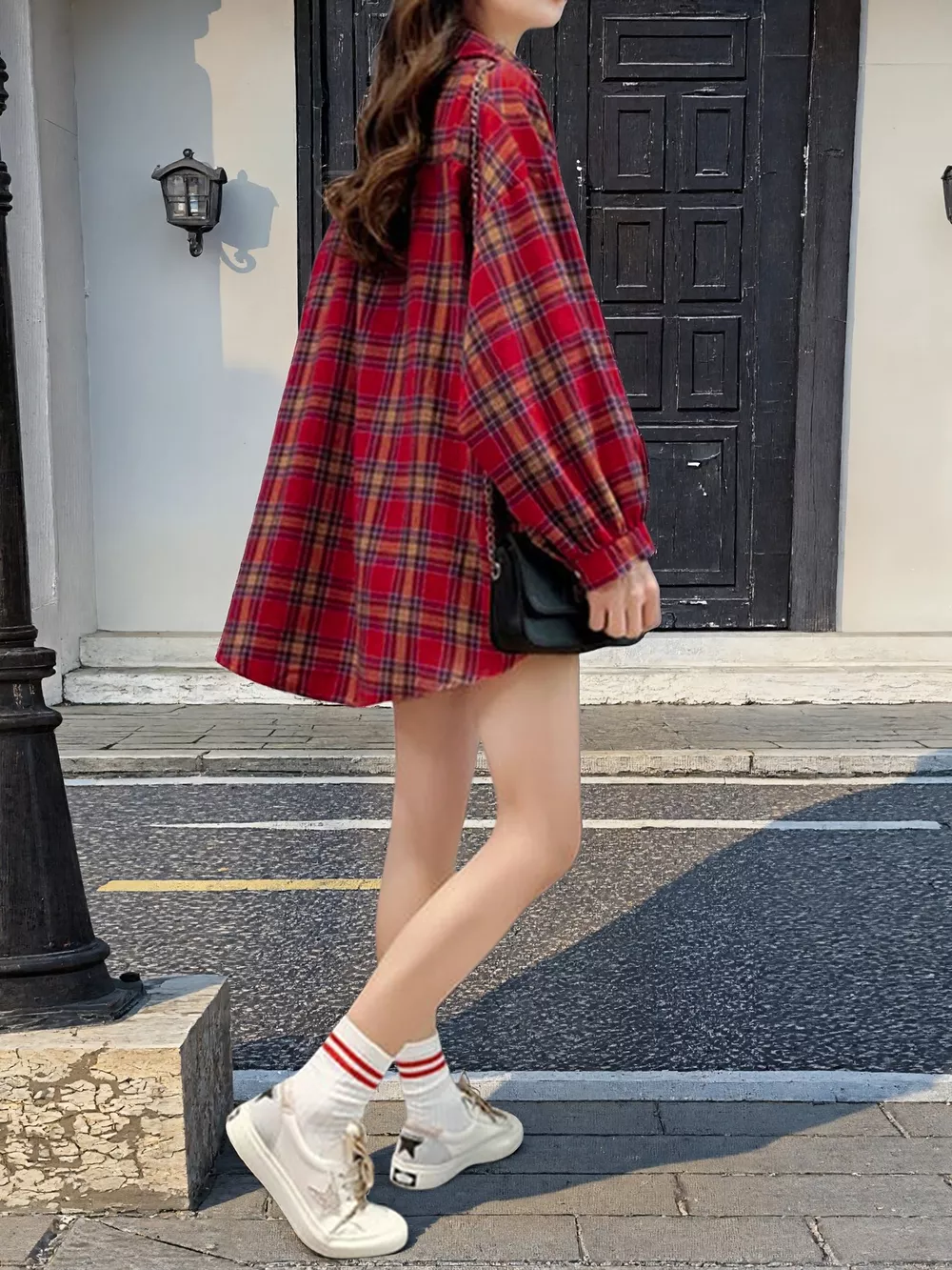 Plaid Button Up Long Sleeve Shirt, image 8