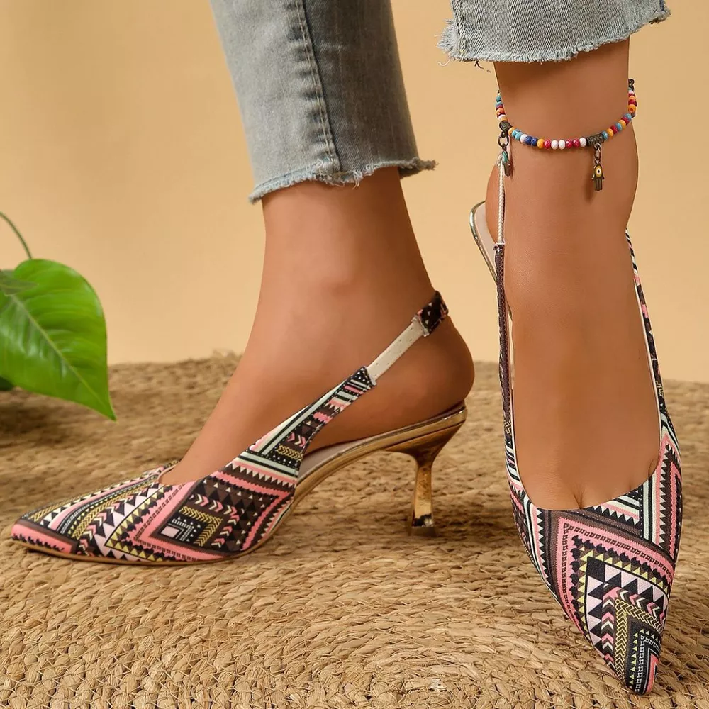 Point Toe Slingback Pumps, image 5