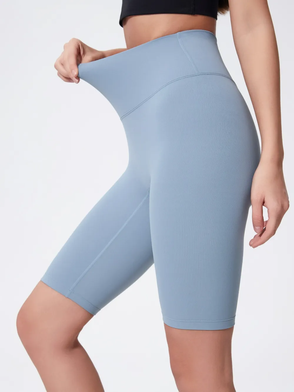 High Rise Wide Waistband Active Shorts, image 24