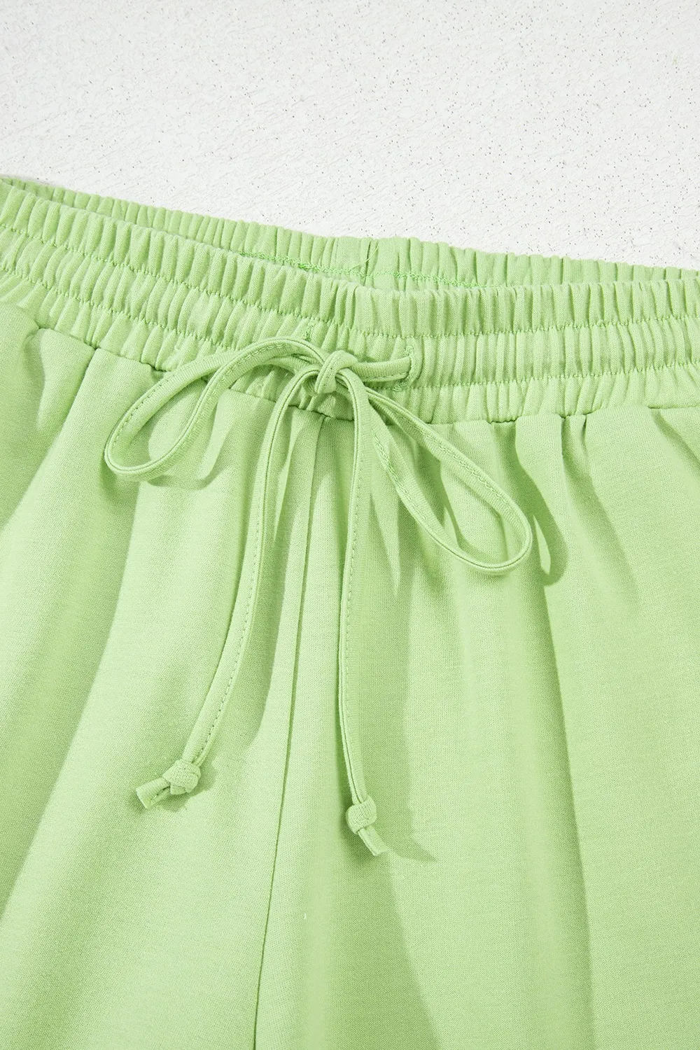 Loose V Neck Half Sleeve Tee and Drawstring Shorts Plus Size, image 7
