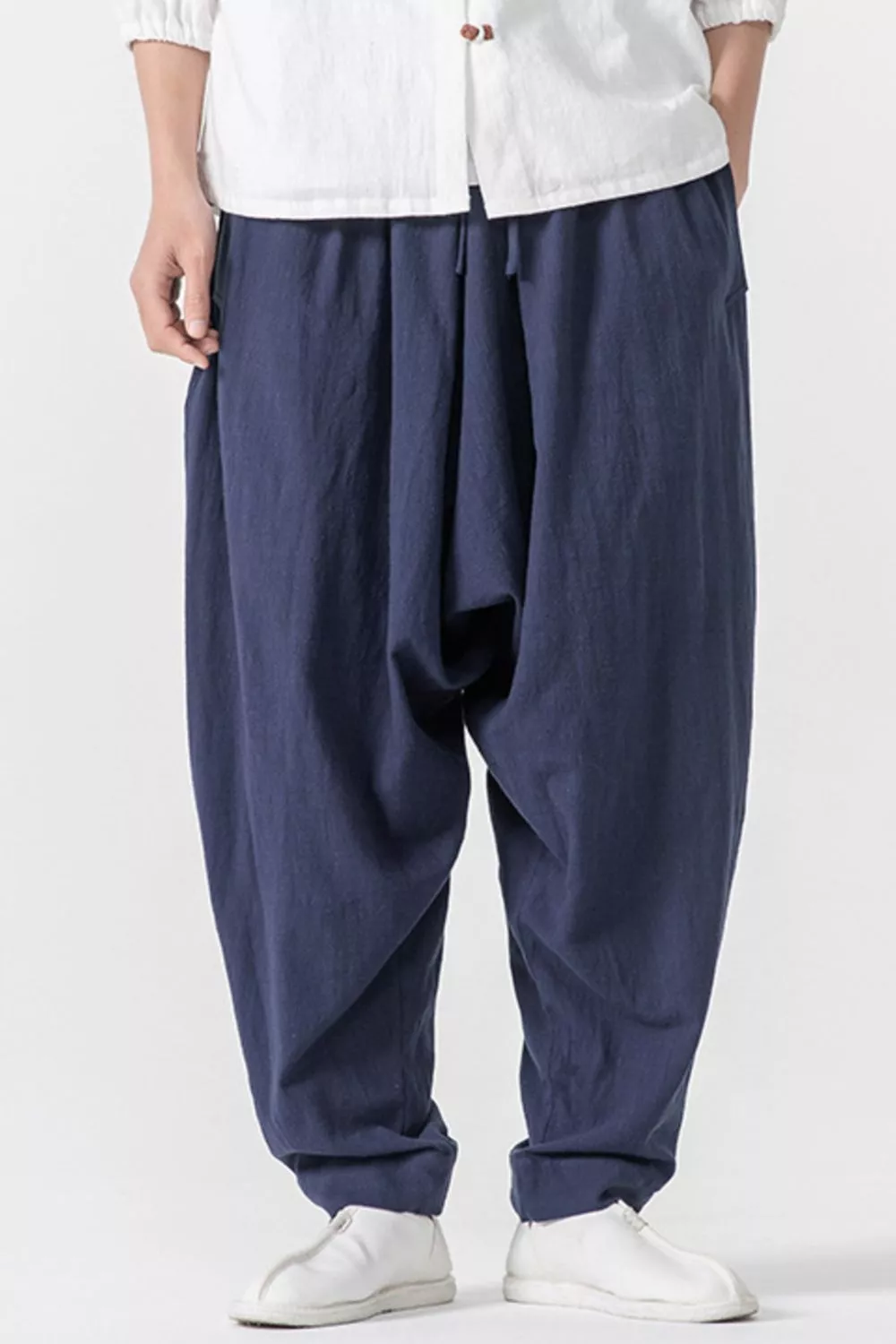 Men's Plus Size Loose Fit Harem Pants, image 5