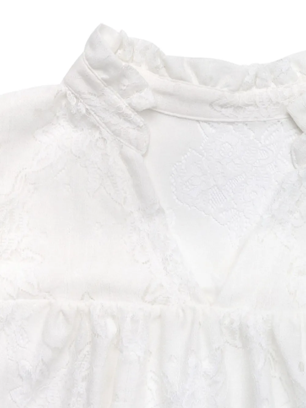 Lace Notched Cap Sleeve Mini Dress, image 6