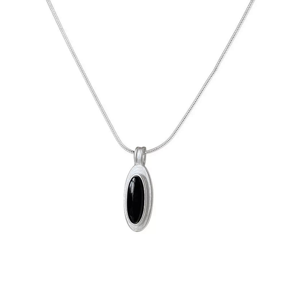 925 Sterling Silver Geometric Pendant Necklace, image 6