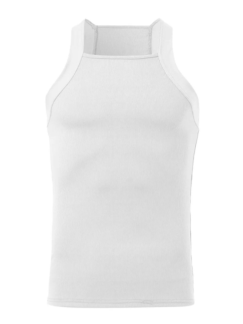 Men's Full Size Square Neck Wide Strap Tank Plus Size, image 7