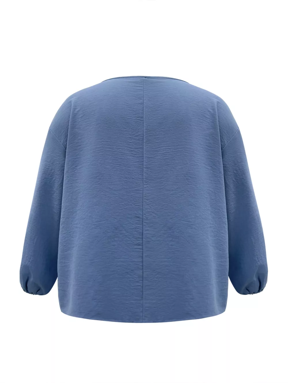 Plus Size V-Neck Long Sleeve Blouse, image 6