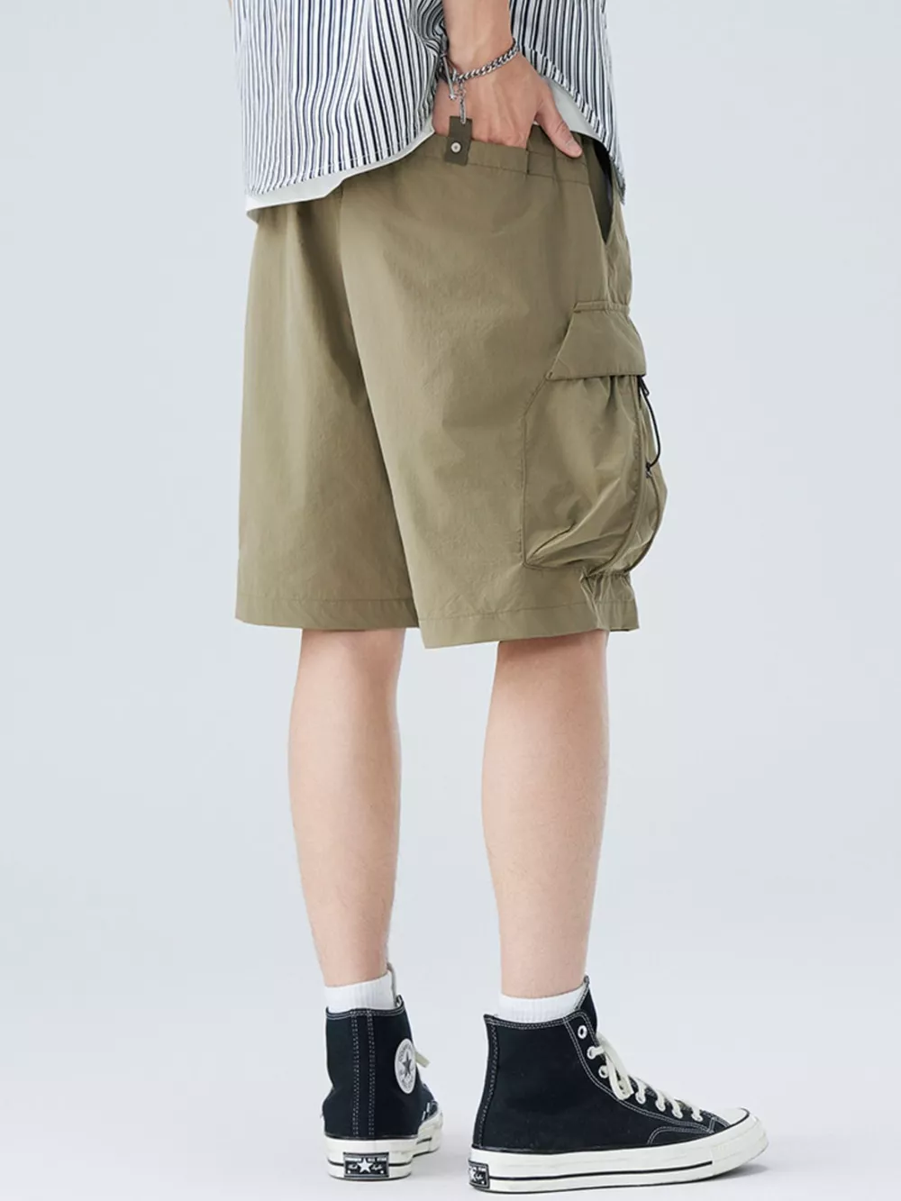 Men's Plus Size Loose Fit Cargo Shorts, image 5