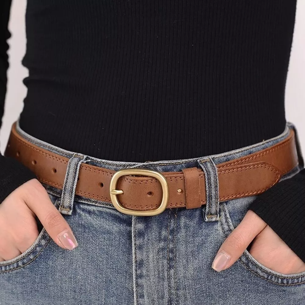 Vintage Style Golden Buckle Belt