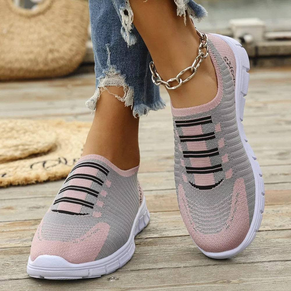 Mesh Round Toe Sneakers, image 9