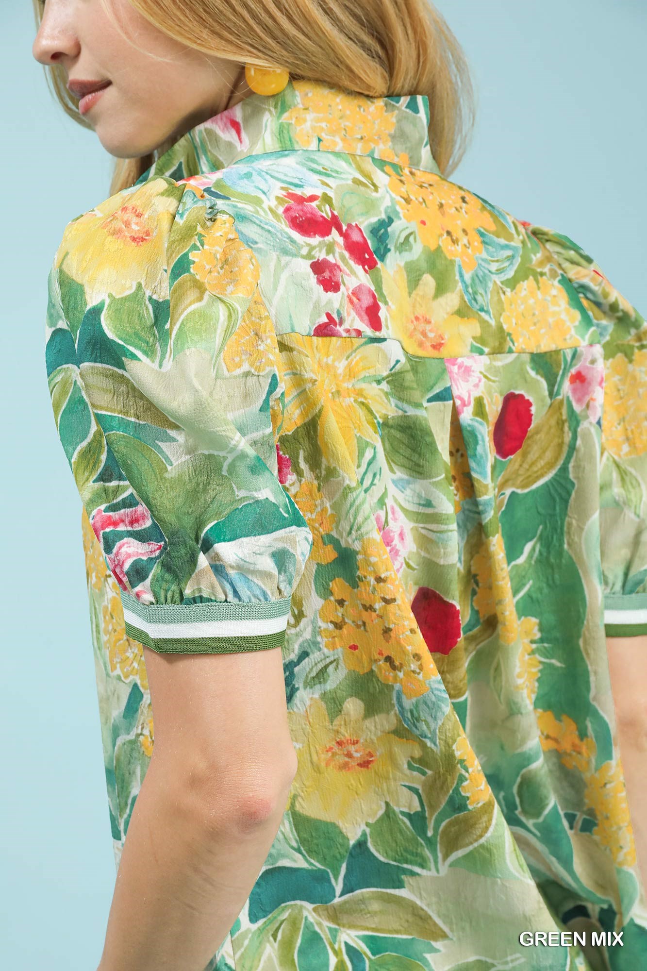 Jacquard Bloomscape Print Top, image 4
